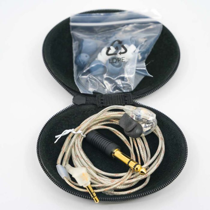 Shure Sound Isolating Dual Driver Earphone with Detachable Cable and Formable Wire (Clear) OPENBOX