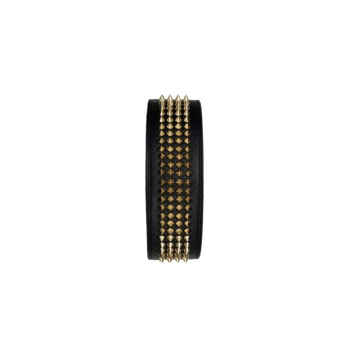 Alucinico BLACK GOLD STUDDED GUITAR STRAP