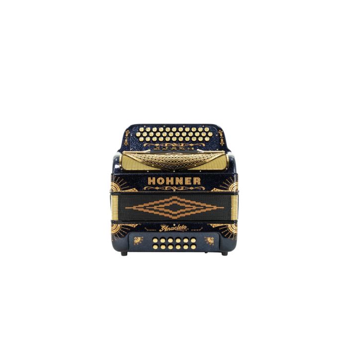 Hohner Anacleto Rey Del Norte Two Tone Compact Button Accordion - Blac image 1