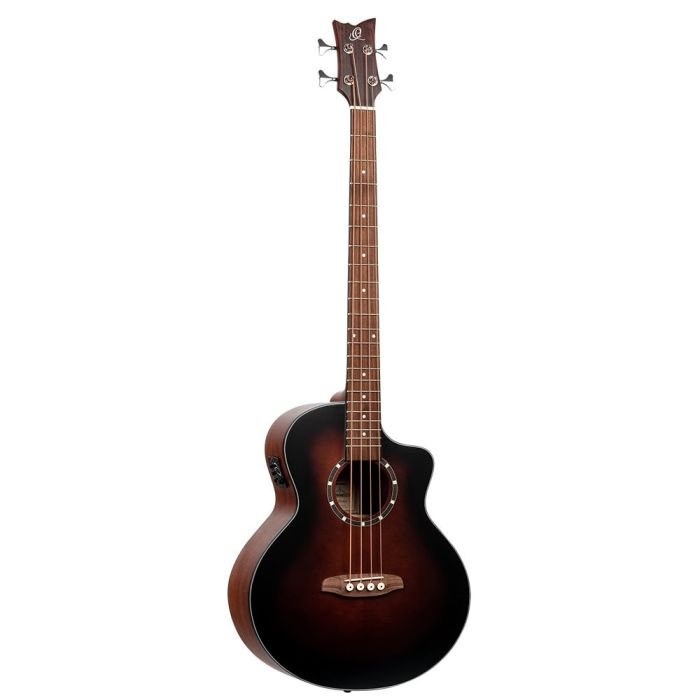 Acoustic Bass Deep Series 7 4-String Medium Scale Bass Spruce/ Mahogany Bourbon Fade - D7CE-BFT-4