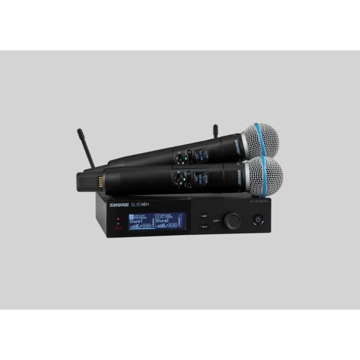 Dual Wireless System with 2 SLXD2+/B58 Handheld Transmitters image 1