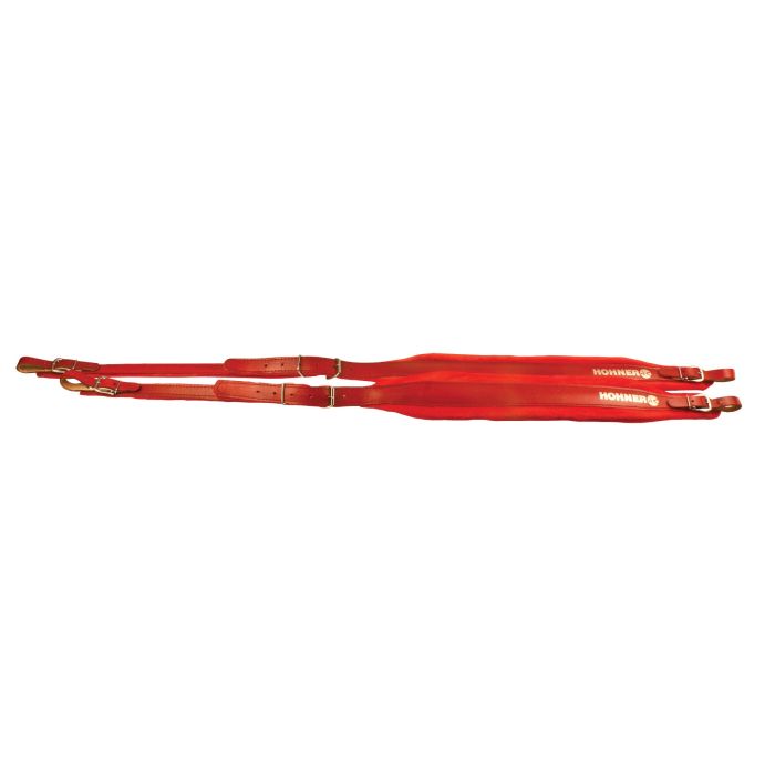 Hohner ACC11RED 42" x 3" Red Leather Accordion Straps