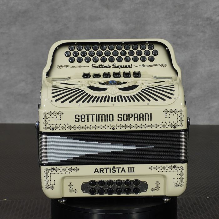 Settimio Soprani ARTTTREGOYWHTGF 3-Row Diatonic Accordion - FBE/GCF 2-Tonos