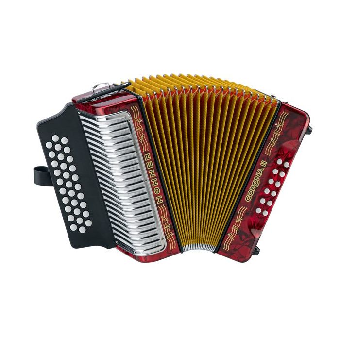 Corona II GCF, Red Pearloid  With Gig Bag & Staps