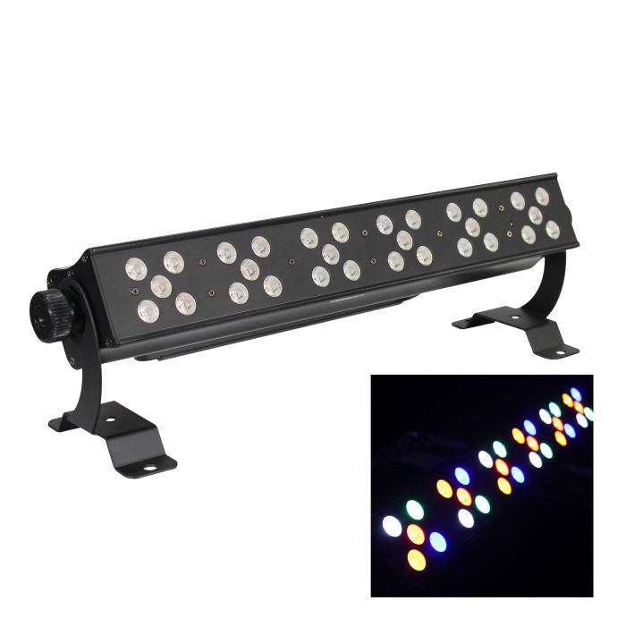 Prox PRXDAZZLERJRB Ultrabright DAZZLER JR 30x3W RGBWA LED Bar | Black