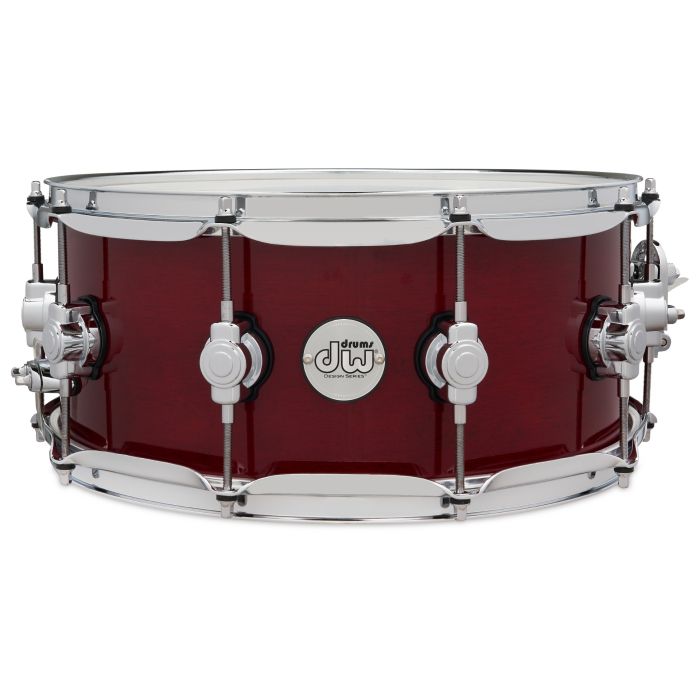 DW Design Series Snare Drum 6x14 inch Cherry Stain