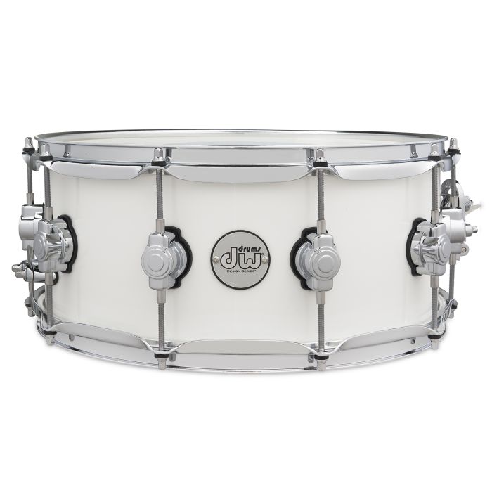 DW Design Series Snare Drum - 6-inch X 14-inch - Gloss White
