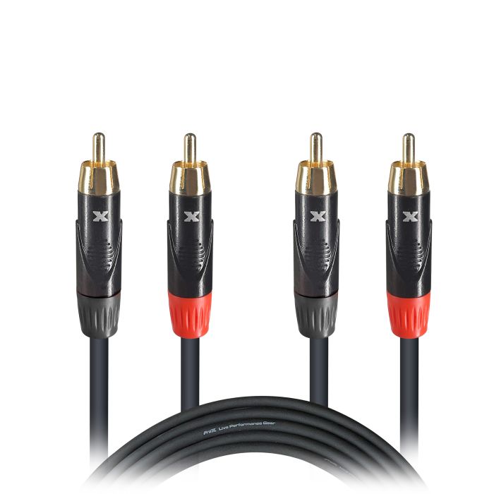 Prox PRXCDRCA5X50 50PCS 5' Ft. High Performance RCA Male to RCA Male Balanced Audio Cable