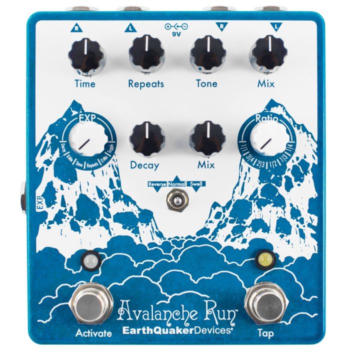 EarthQuaker Devices Avalanche Run — Stereo Reverb & Delay with Tap Tempo