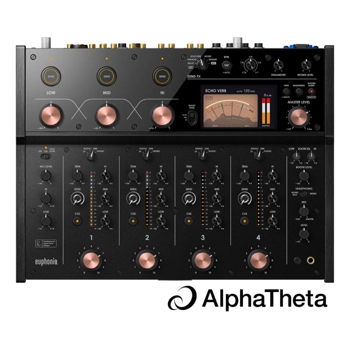 AlphaTheta Pioneer DJ Euphonia Professional 4 Channel Rotary Mixer