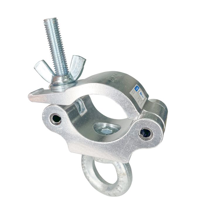 Prox PRTC8X24 24PCS Aluminum Pro M10 Truss Clamp with Eyebolt for 2" Truss Tube for Hanging Lighting and Speakers Capacity 1102 lbs.