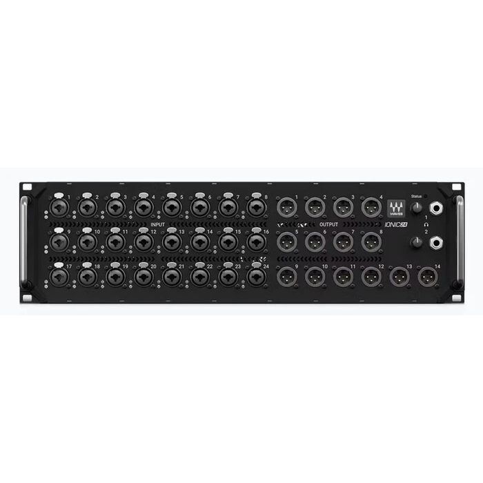 Waves Live Waves IONIC 24, 24 mic XLR/TRS-in, 18analog XLR-out stagebox w/SG connectivity, 1 AES In,2 AES Out, 2 Headphone outputs