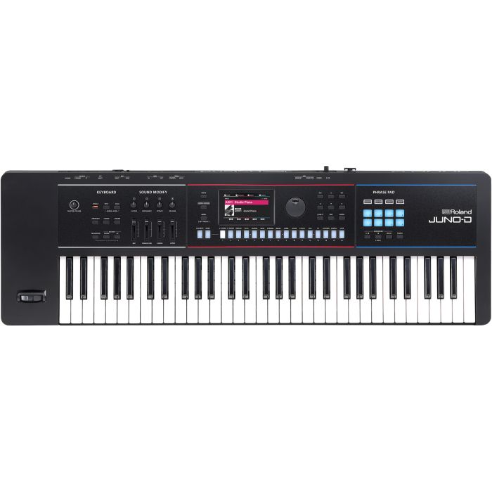 Roland JUNO-D6 61-key Synthesizer 61-key Synthesizer with Synth-action Keyboard, ZEN-Core Engine, 3,800+ Sounds, 8-track Sequencer, Phrase Pads, Mic Input, and USB-C Audio/MIDI interface