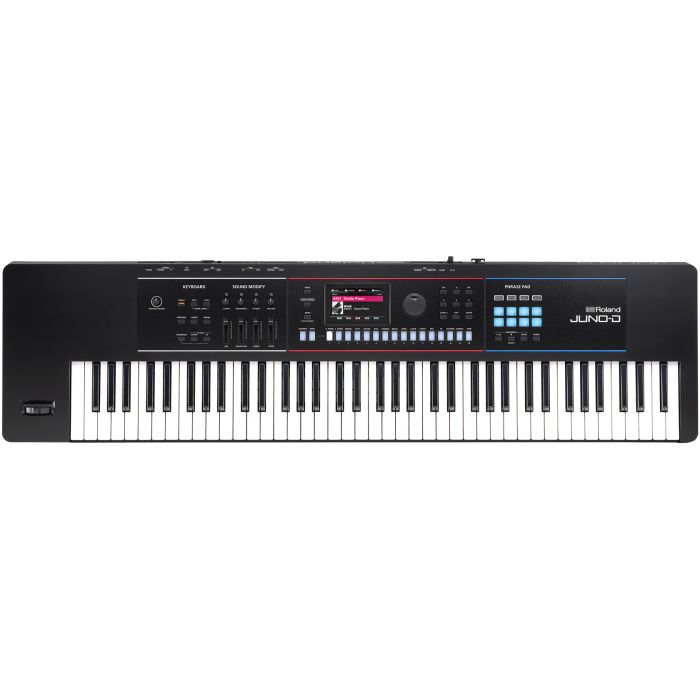 Roland JUNO-D7 76-key Synthesizer 76-key Synthesizer with Synth-action Keyboard, ZEN-Core Engine, 3,800+ Sounds, 8-track Sequencer, Phrase Pads, Mic Input, and USB-C Audio/MIDI interface