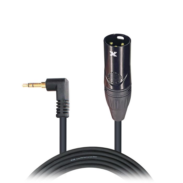 Prox PRXCPMXM10 10 Ft. Unbalanced 1/8" (3.5mm) TRS Mini to XLR-M Premium Audio Cable