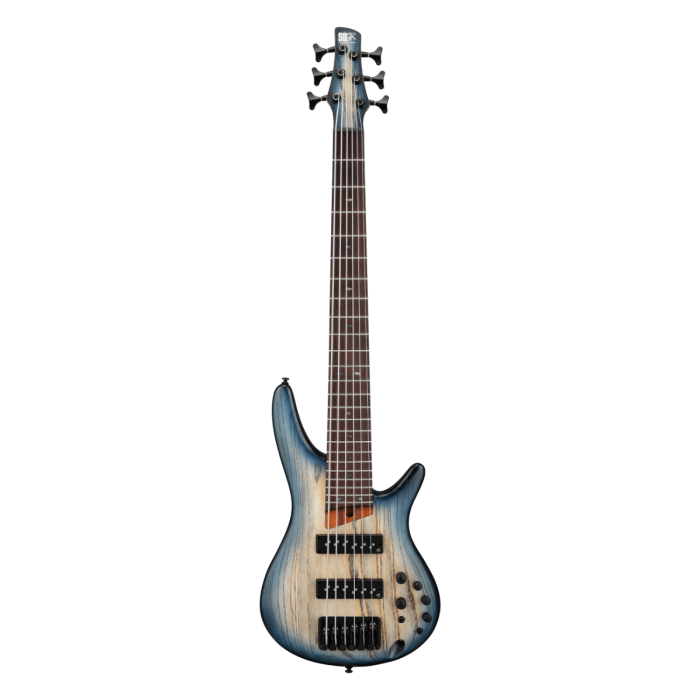 Ibanez SR606E SR Standard 6string Electric Bass - Cosmic Blue Starburst Flat
