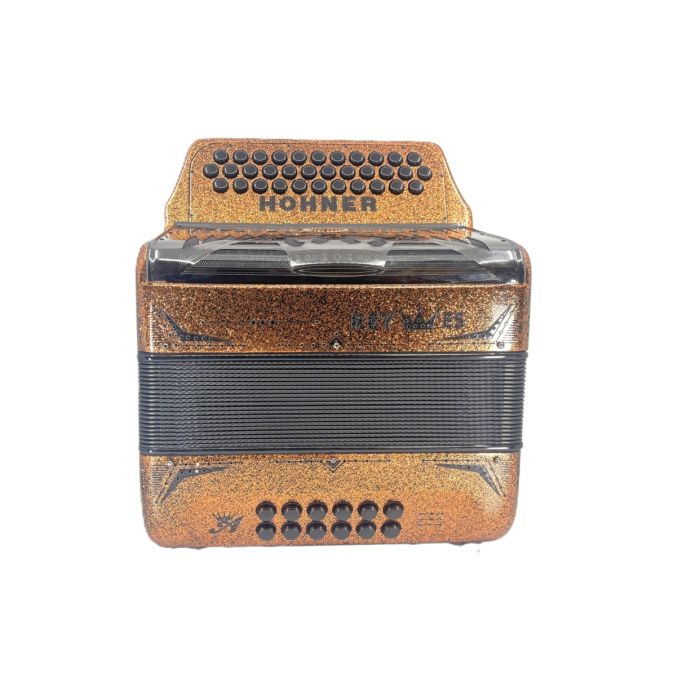 Hohner Anacleto Collection REY ESPECIAL EAD  REY-ES-EAD-COPPER GUN/COPPER C11 Key of F (MI) 2 Voice Accordion