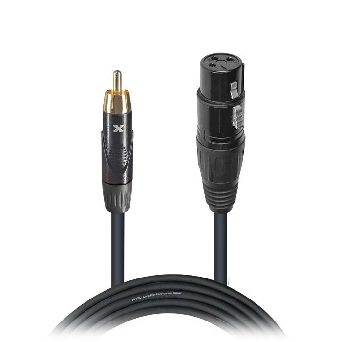 Prox PRXCRXF10X50 50PCS 10 Ft. Unbalanced RCA to XLR3-F High Performance Audio Cable