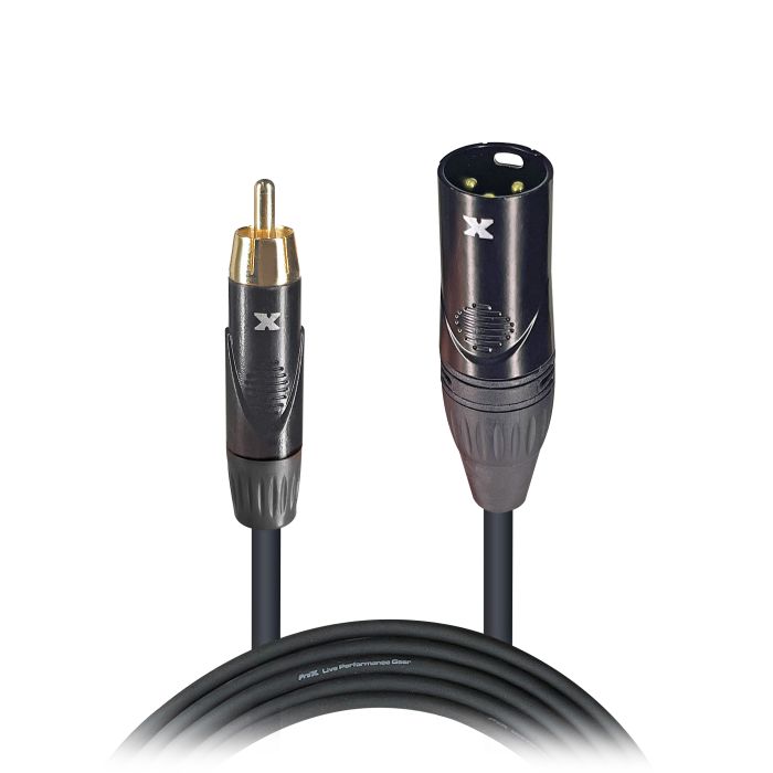 Prox PRXCRXM05X50 50PCS 5' Ft. High Performance XLR Male to RCA Male Unbalanced Audio Cable