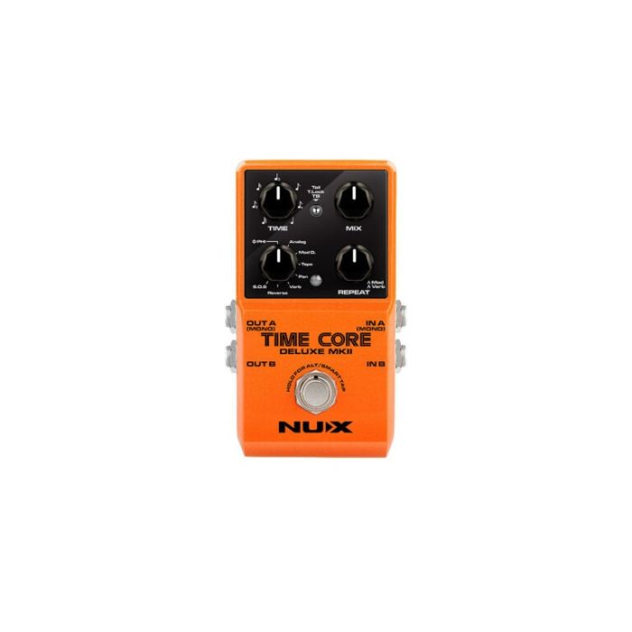 NUX Time Core Deluxe mkII Pedal with 7 Different Delays, Phrase Looper, and Tap Tempo