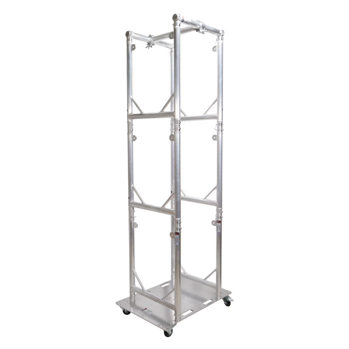 Prox PRXTGRUPKGX6 Truss Modular 6X Rapid U Grid Trio Package for Lighting - Moving Heads W-Rolling Aluminum Baseplate