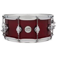 DW Design Series Snare Drum 6x14 inch Cherry Stain