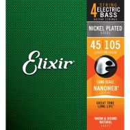 Elixir Strings 14077 Nanoweb Light/Medium Long Scale Electric Bass Strings