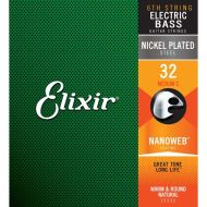 Elixir Strings 15332 Nickel Plated Steel Single 6th Electric Bass String Medium C .032