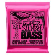 Ernie Ball P02834 Super Slinky Nickel Wound Electric Bass Strings .045-.100