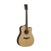 Yamaha TAG3 C Dreadnought style TransAcoustic with solid Sitka spruce top, solid Mahogany back and sides with built-in Reverb, Chorus, Delay, Looper and Bluetooth Audio capabilities, NATURAL