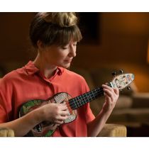Keiki® Designer Series Soprano Ukulele Pack - Icludes: Tuner, Picks, Strap &amp; Tote Bag K2-TM