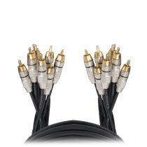 Prox PRXC8RCA10X50 50PCS 10' FT Premium 8 Channel Snake 8x RCA Male to 8x RCA Male Cable