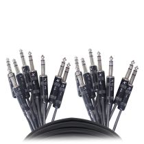 Prox PRXC8TRS10X10 10PCS 10 Ft. 8-Channel TRS-M to TRS-M Balanced Snake Cable
