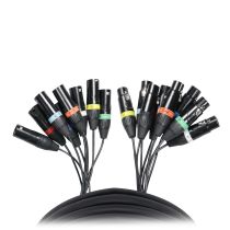 Prox PRXC8XLR10X50 50PCS 8 Ft. 8-Channel XLR3-F to XLR3-M Balanced Snake Cable