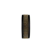 Alucinico BLACK GOLD STUDDED GUITAR STRAP image 1