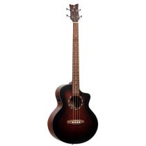 Acoustic Bass Deep Series 7 4-String Medium Scale Bass Spruce/ Mahogany Bourbon Fade - D7CE-BFT-4 image 1