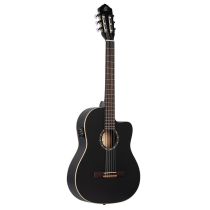 Family Series Full Size Guitar Spruce/ Mahogany Satin Black - RCE125SN-SBK image 1
