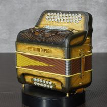 Settimio Soprani ARTTTOWOODFE 3-Row Diatonic Accordion - FBE/EAD 2-Tonos, Wood Finish