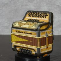 Settimio Soprani BEL5SWOWOODGCF 3-Row Diatonic Accordion - GCF, Wood Finish