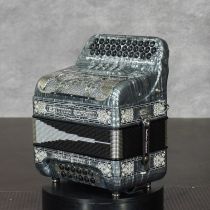 Settimio Soprani BEL5SWULTGRYOYSEAD 3-Row Diatonic Accordion - EAD, Gray Oyster