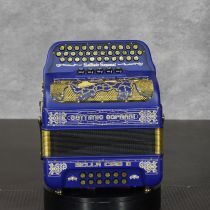 Settimio Soprani BEL5SWULTMNTBLUFBE 3-Row Diatonic Accordion - FBbEb, Nite Blue