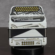 Settimio Soprani CASTII5SWWHTGCF 3-Row Diatonic Accordion - GCF, White