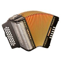 Corona II GCF, Black Lacquered With Gig Bag & Staps