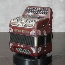 Settimio Soprani DECO5SWULTEADCRRED 3-Row Diatonic Accordion - EAD, Red