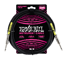 Ernie Ball 10' Straight / Straight Instrument Cable - Black  