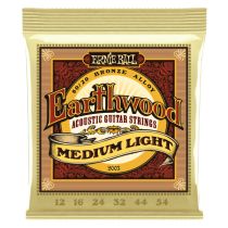 Ernie Ball P02003 Medium Light Earthwood 8020 Bronze Acoustic Strings .012-.054