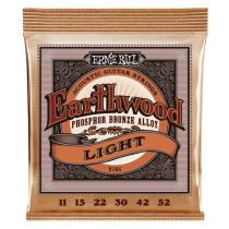 Ernie Ball P02148 Light Earthwood Phosophor Bronze Acoustic Strings .011-.052