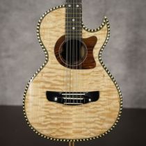 Fortaleza FOF1SIRQMSC – Premium Curly Maple &amp; Indian Rosewood Bajo Quinto