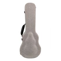 Gray Tweed Archtop Ukulele Hardcase - Baritone