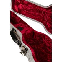 Gray Tweed Archtop Ukulele Hard Case - Soprano
